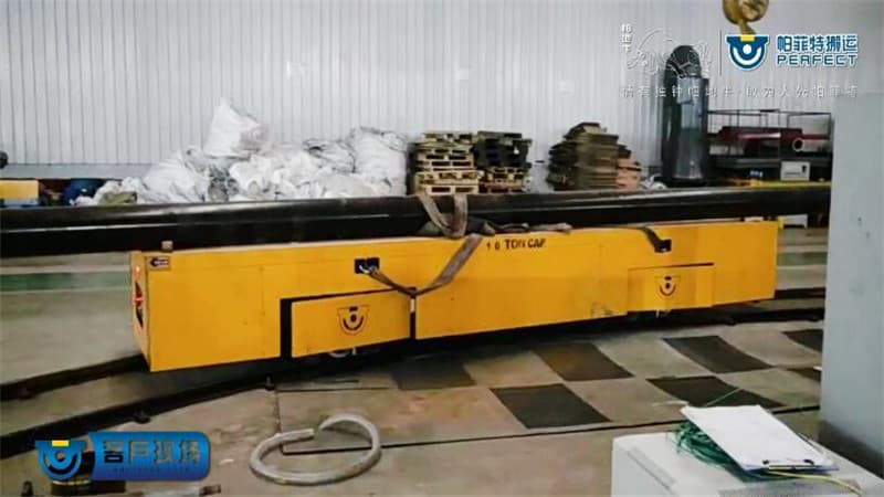 Motorized Die Cart For Steel Rolls Warehouse 400T